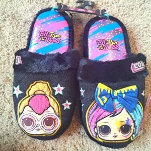 L.O.L. Surprise! Black and Blue Kids Slippers